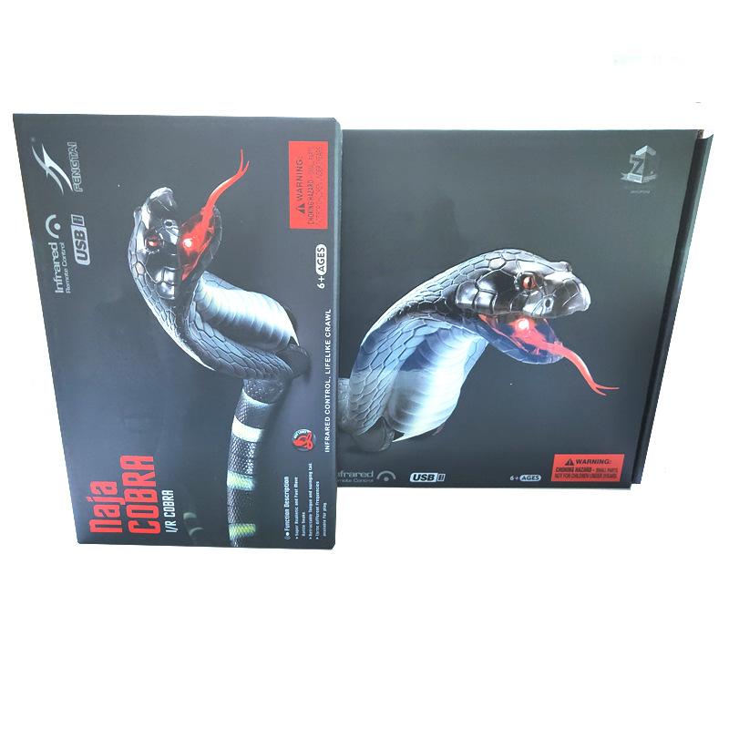 Scary Toy Remote Control Snake Trick Electric Snake Simulation Animal Cobra Infrared Insect Specimen Model
