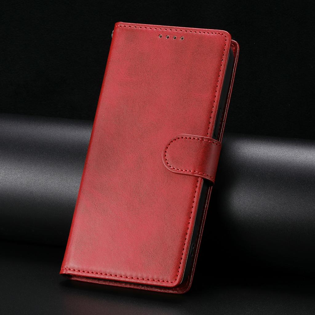 Деловой кожаный чехол-книжка для Samsung S25 S26 Ultra S24 FE S23 S22 S21 Plus A17 A37 A57 A36 A56 A16 A26 с отделениями для карт Кошелек сверху