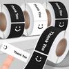 Милые смайлики - Наклейки для запечатывания «Спасибо», Декор для кофейного молочного чая, Бирка для сумочки