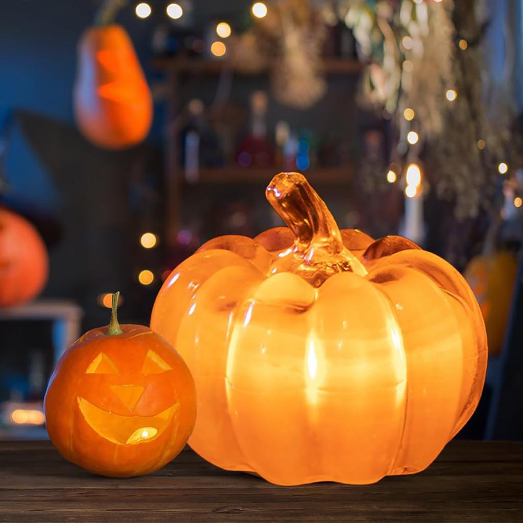 Украшения на Хэллоуин, огни, встроенный источник питания, украшения для рабочего стола Jack O, огни для декора вечеринки в помещении или на улице