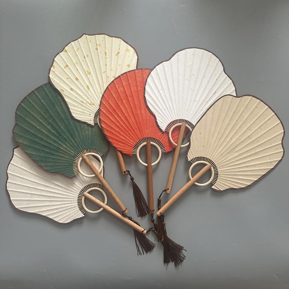 Exquisite Chinese Style DIY Fan Vintage Round Fan Art Crafts Gift Hand Painted Fan Home