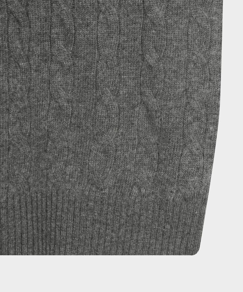 Шерстяной свитер с косами BROOKS BROTHERS (серый) (Bbwrmbf401)