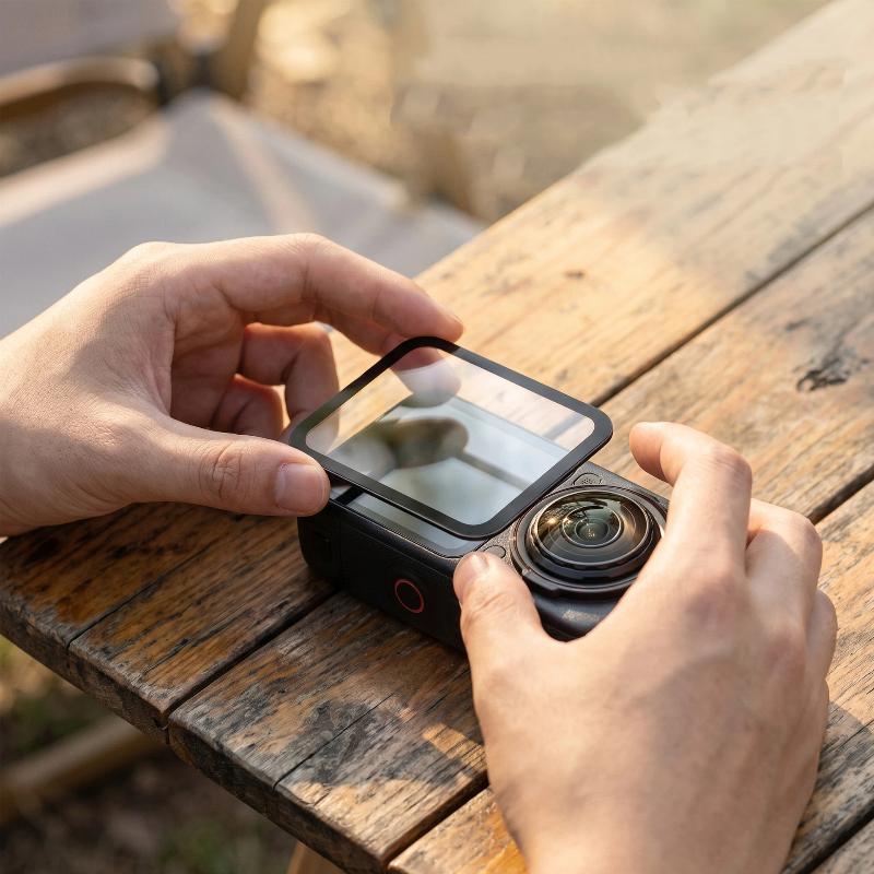 Закаленное стекло Insta360 X6 Защита экрана от отпечатков пальцев HD Прозрачная Устойчивая к царапинам Легко наносится Защитная пленка для путешествий Влогинга