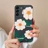 Case For Samsung S22 Ultra Plus Floral Liquid Silicone Camera Protection Back Cover For Galaxy S 22 S22Ultra S22+ Coque Bumper
