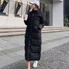 Women's Down Jacket  Winter New Long Fashion Hooded Thick Loose Warm Padded Coat