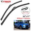 2 шт. щетки стеклоочистителя для Nissan Qashqai J11 2013-2020 26 "17" подходят для переднего лобового стекла, щетки для окон, резак, аксессуары 2016 2017 2018 2019 2020