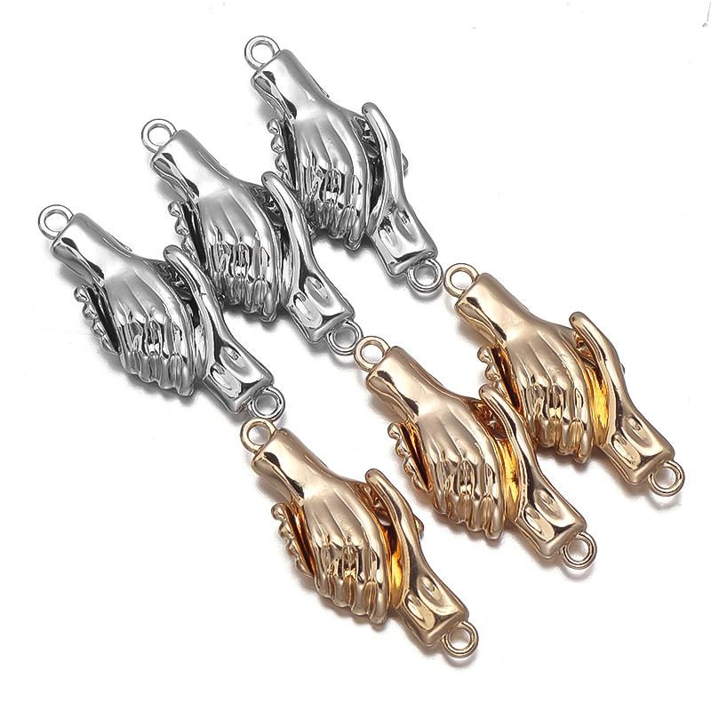 2 шт./компл., ручная застежка на ладонь, магнитная застежка, браслет, застежка-крючок, разъем для DIY, аксессуары для изготовления ювелирных изделий