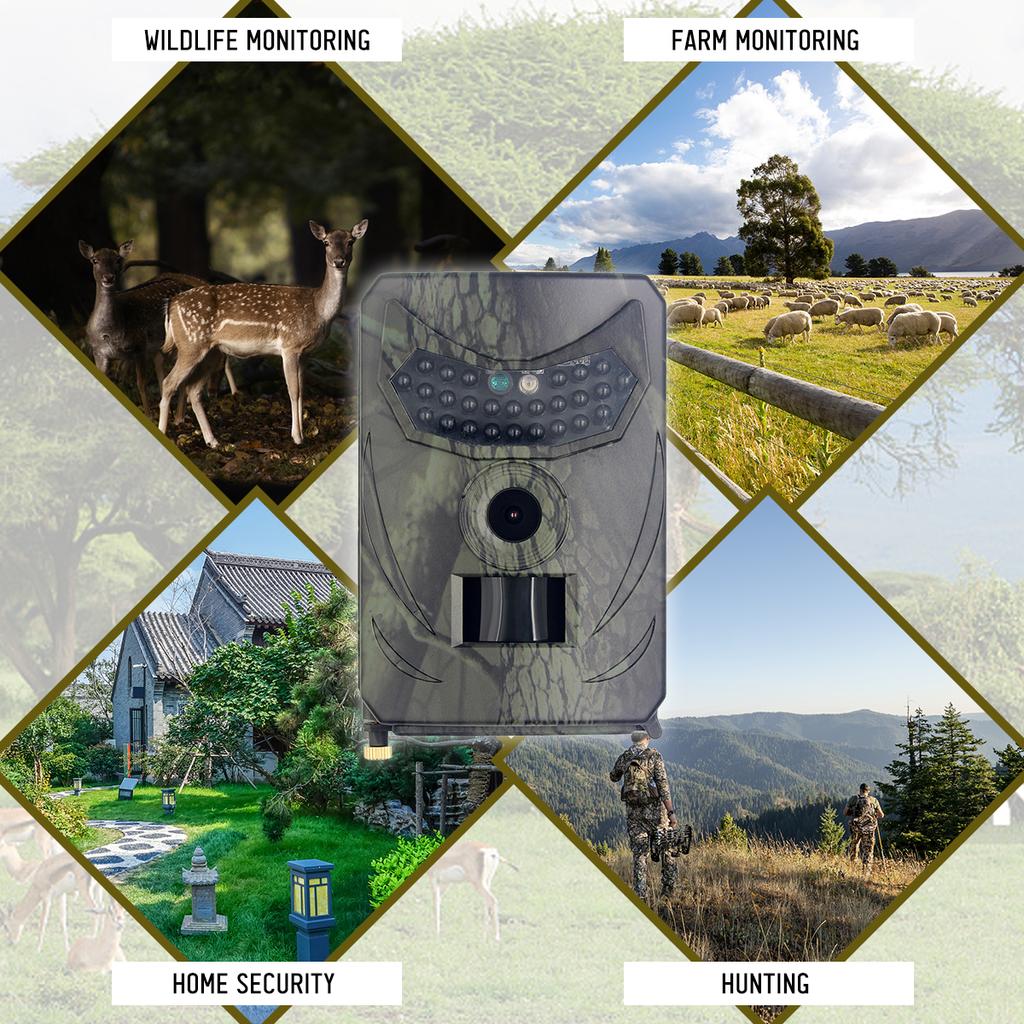 20mp 1080p Охотничья тропа и игровая камера безопасности IP54 Водонепроницаемая уличная инфракрасная камера ночного видения для охоты и разведки