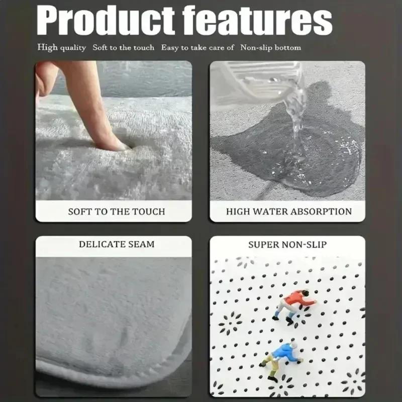 Silvery Black Wheels Printing Round Carpet Living Room Bedroom Kitchen Bathroom Floor Mat Soft Circle Rug Birthday Decor