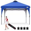 ABCCANOPY Tarp Tent One Touch 3 Level Adjustment Ventilation Ceiling 2m2.5m5m Outdoor Easy Large Tarp Tent with Caster Bag High Water Pressure Heat