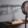 Iron Durable Goblet Cabinet Kitchen Bar Cup Hanger Wine Glass Holder Storage Shelf Hanging Rack