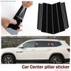 Для Volkswagen Taos Touareg Teamont Atlas наклейки на стойки для украшения автомобильных стекол, дверных проемов и накладок в ярко-черном цвете 17-24