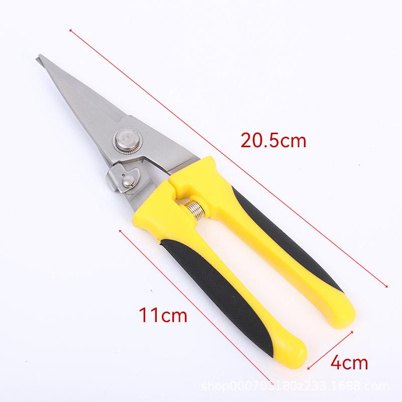Industrial Stainless Steel Tin Snips for Light Gauge Steel and Aluminum Panels