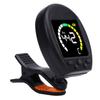 Digital Metronome Tuner Multifunctional Accurate Rotating Clamp Design High Sensitivity Guitar Tuner and Metronome Black