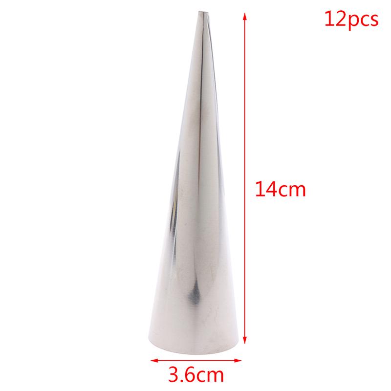 12 шт. конические трубки, круассаны, конус, рог, спираль, стальной рулет, формы для хлеба с кремом