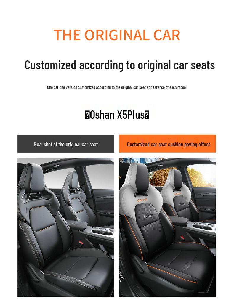 Custom Leather Car Seat Covers for 2023 Auchan X5PLUS - Full Coverage