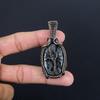 Larvikite Pendant Handmade Gemstone Jewelry, 999 Copper Wire Wrapped Pendant ,Unique Design Jewelry Pendant