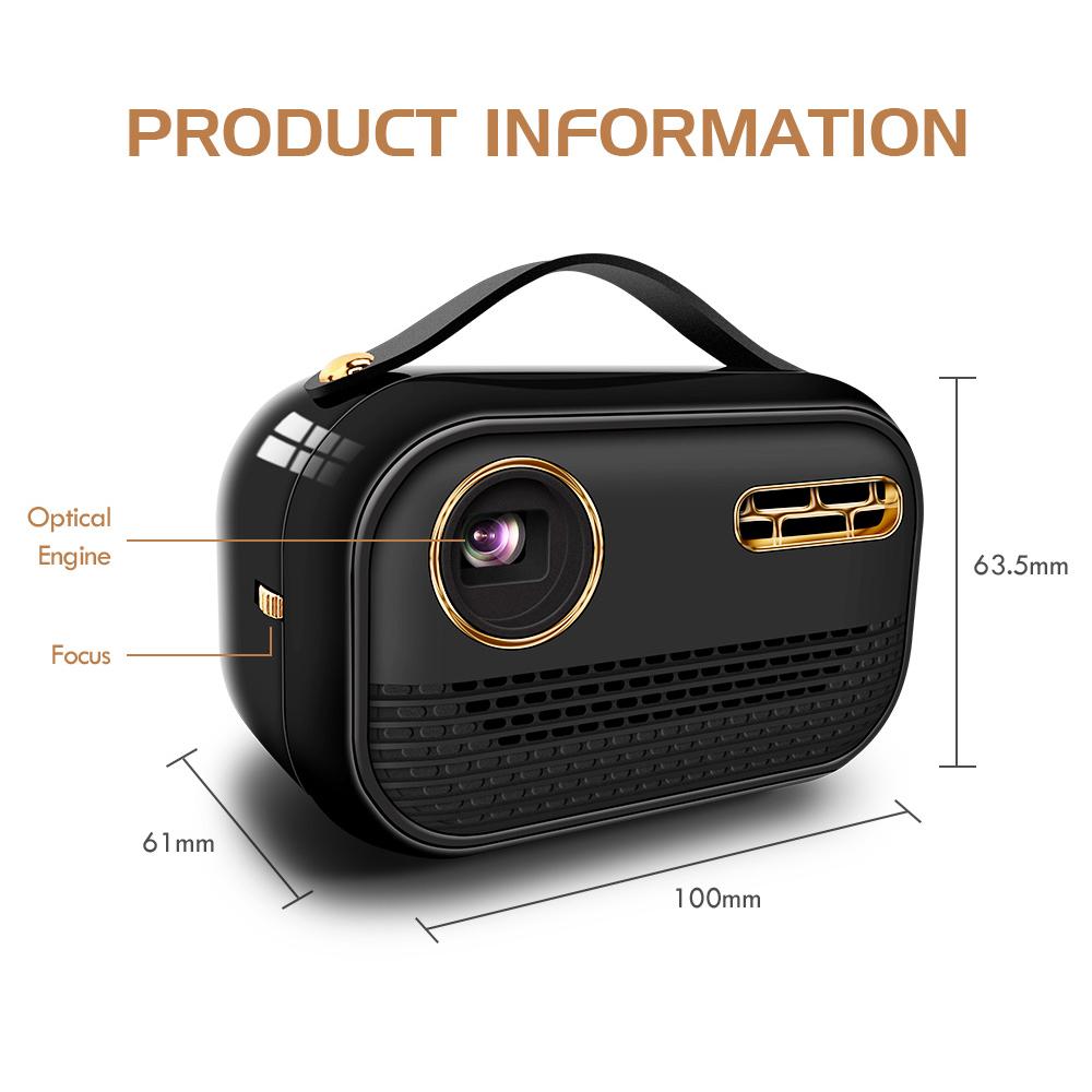 Vivicine P16 Android 9.0 Smart Pocket 3D 4K Mini Projector,Support Miracast Airplay 5G Wifi Home Video Game Proyector Beamer