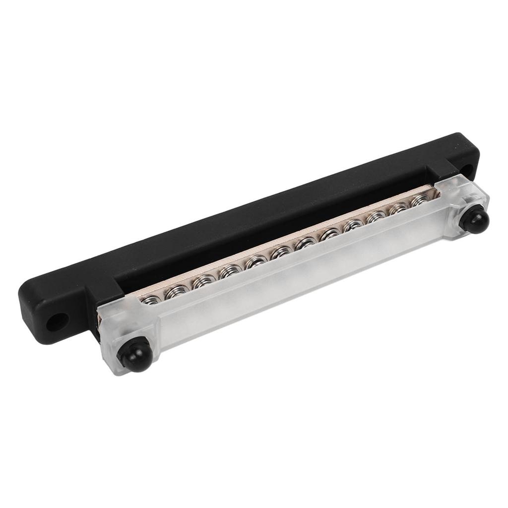 12 Post Power Distribution Block Bus Bar Set 2xM6 Post 12xM4 Screw Battery Terminal Box for Cars RVs Ships Yachts