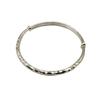 Thailand Chiang Mai Full Silver 9999 Diamond Face Push-pull Bracelet Women's Pure Silver Art Ancient Method Handmade Hammer Face Plain Silver Bracelet