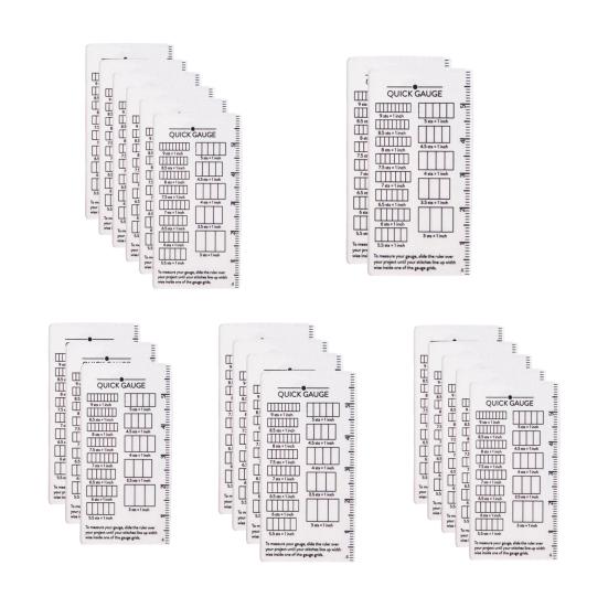 Быстрая линейка-измеритель Без подсчета Измеритель стежков Прозрачный инструмент для измерения стежков