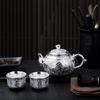 New Silver Pot Tea Set Gilded Silver Tea Cup Non Fading Silver Plated Alloy Tea Pot Cup
