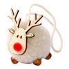 Wooden Elk Christmas Tree Ornaments Wool Felt Felt Deer Wooden Deer Ornaments Mini Elk Hanging Pendant Festive Atmosphere