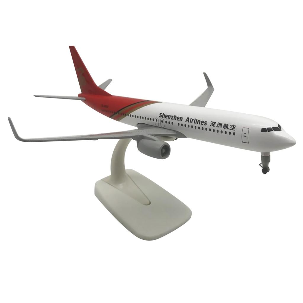 1:350 Scale Alloy Shenzhen Airlines B737 Model Alloy Civil Airplane Craft Miniature Aviation Model Toys for Girls and Boys