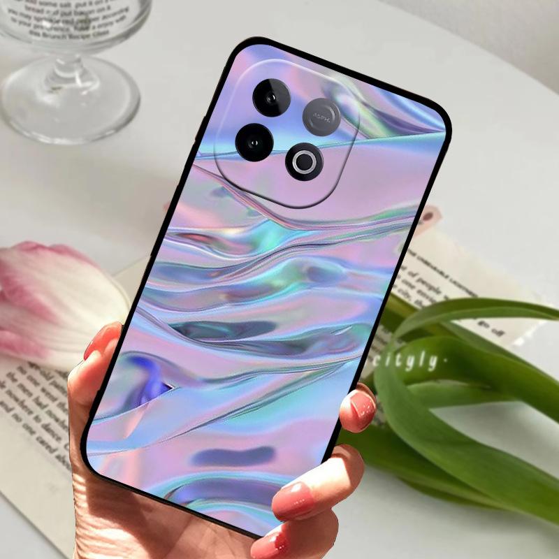 Чехол для Vivo IQOO Z10 Turbo Pro 5G Z10Turbo Модный Покрашенный Чехол Мягкий ТПУ Силиконовый Fundas Для VIVO Y300 GT 5G Чехол-Ракушка для Телефона