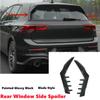 Подходит для VW Golf-2022 GTI RLine R 8 MK8 MKVIII, боковой спойлер на заднее окно, накладка на крыло, окрашенная в глянцевый черный спортивный лезвие