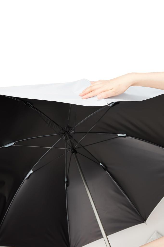 Водонепроницаемый СЕРИЯ LESS IS MORE Длинный Зонт от Солнца и Дождя Ветроустойчивость Уровень 4 Вода УФ Свет и Жара Унисекс "ZENTENKOU" Зонт, Зонт, Зонт, Черный, 60см,