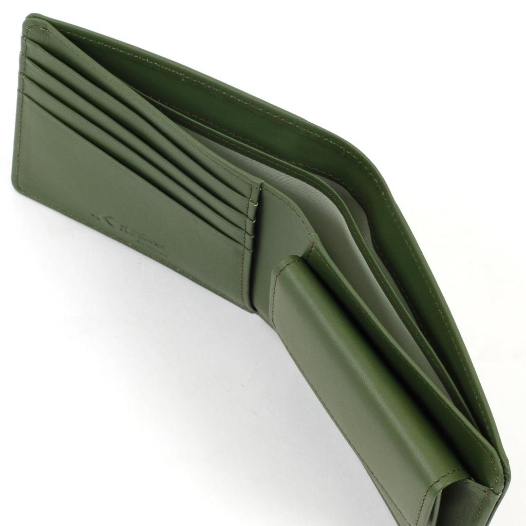 Кошелек Motomachi Dog Bifold PH0803 Хаки 33334 [Китамура] (Шиба Ину) [Зеленый]