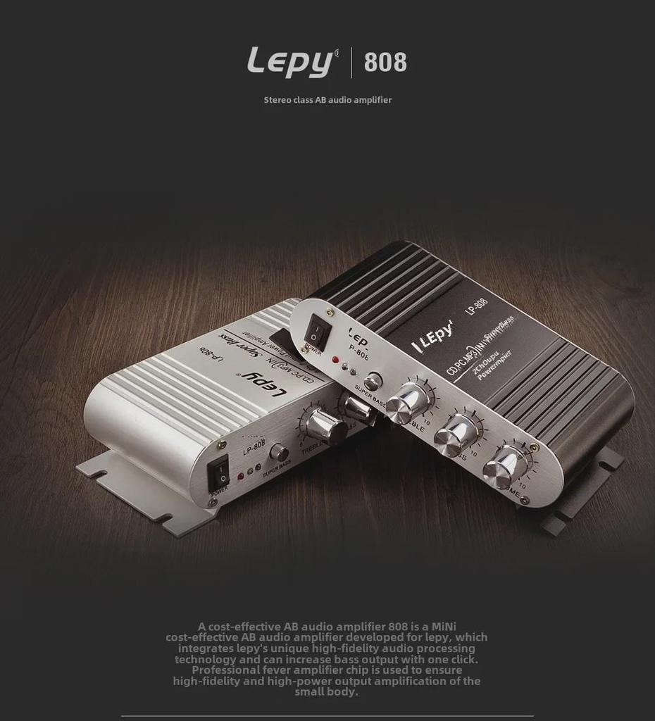 Компактный усилитель мощности Lepai LP-808 12 В
