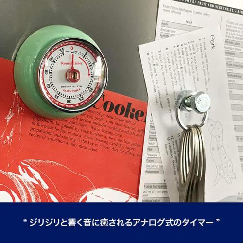 Dulton Kitchen Timer with Magnet, Mint Green, 30mm High x 70mm Diameter, 100-189MG