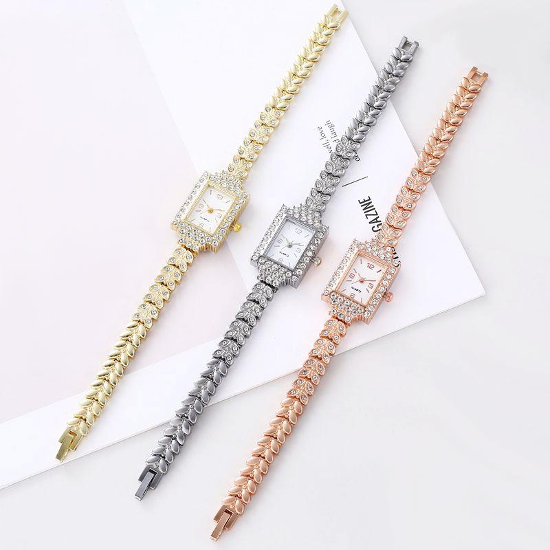 New Women's Watches Fashion Simple Square Watch Women Small Bracelet Watch Diamond Set Women Quartz Watch Relogio Feminino Clock