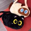 Мягкий плюшевый рюкзак с изображением кота Kawaii Black Cat Plusie Toy Doll Женская модная сумка через плечо Сумки на плечо для детей Школьная сумка для детей Подарок
