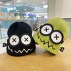 Autumn and Winter Wacky Cute Cartoon Big Eyes Pattern Knitted Mao Line Hat Women Candy Color Keep Warm Ear Protection Knitted Hat