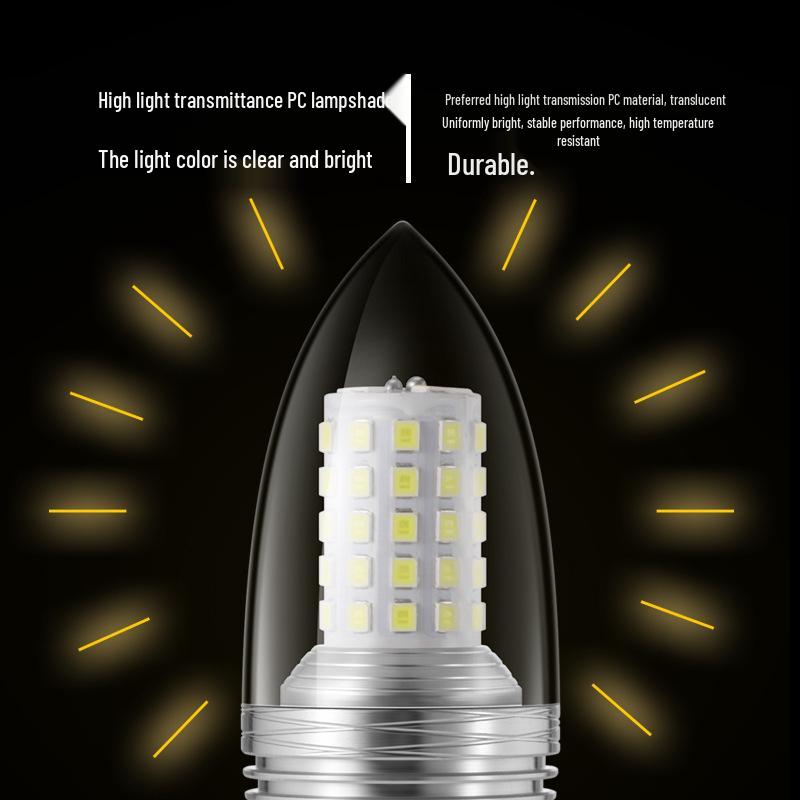 Светодиодная лампа-свеча Гипсофила E14 с винтовым цоколем, 5 Вт/7 Вт/9 Вт, Хрустальная люстра, Лампа-пузырь, Энергосберегающая