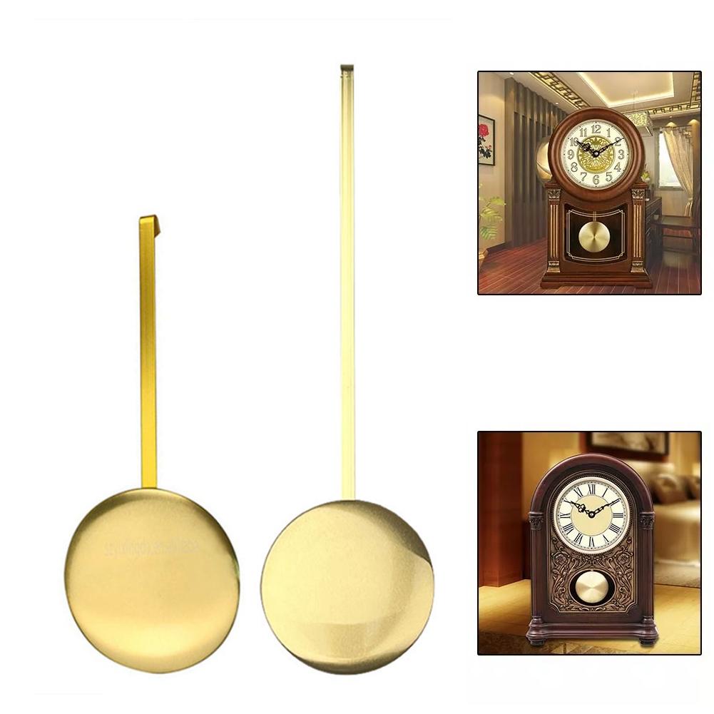 Brass Wall Clock Pendulum with Dynamic Swinging Motion and Gold Finish