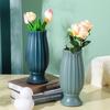 Plastic Vase Smooth Touch Nordic Style Solid Color Practical Modern Desktop Flower Household Supplies