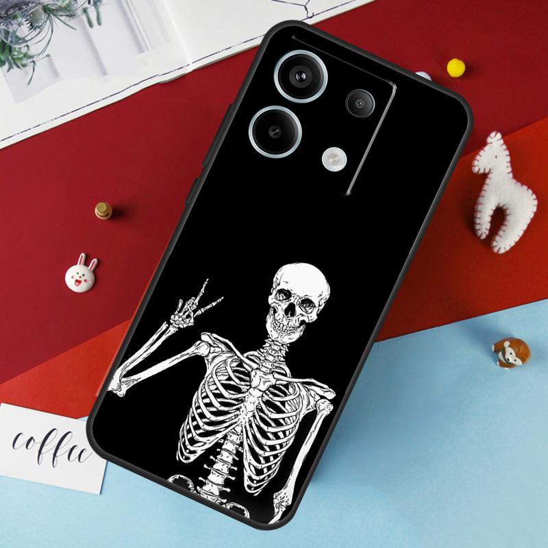 Эстетичный скелетный чехол для Xiaomi Redmi Note 13 Pro 14 12 11 10 15 Pro Plus Redmi 10C 12C 13C 14C 15C 15
