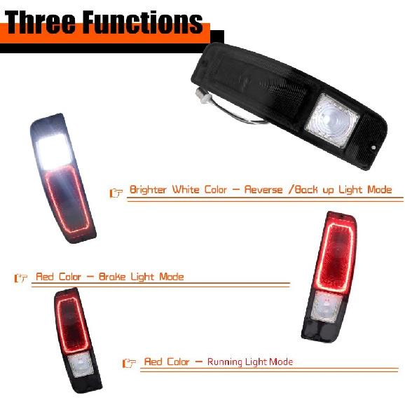 For 1967-1972 Ford Styleside F100/250/350 TRUCK,1967-1974 Ford Econoline E100/200/300,1967-1977 Ford Bronco Rear Tail light Smoked Lens