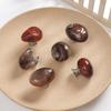 Random Color Drawer Knobs Agate Stone Cabinet Pulls Durable Door Handle