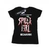 Womens/Ladies Spider-Girl Back In Black Cotton T-Shirt