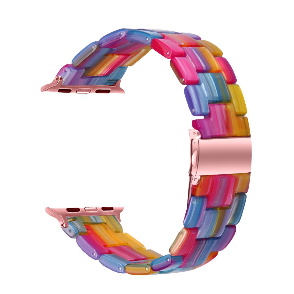 "Compatible Resin & Rubber Strap for Apple Watch 42mm/46mm"