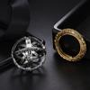 Pendant Rings for Men Rotating Cosmic Vintage Astronomical Ball Rings Necklace for Women Letter Finger Ring Jewelry HMM