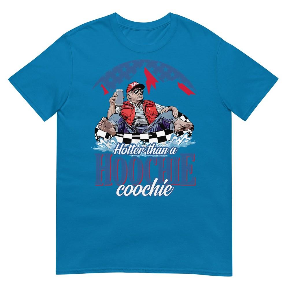 Hotter Than A Hoochie Trump Coochie Viral Trump Summer Vibes Tshirt