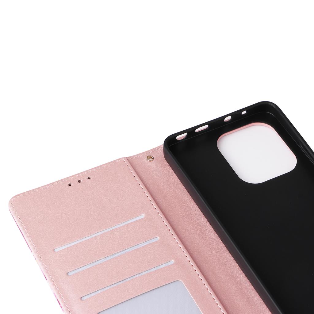 Для Xiaomi Redmi Note 14 4G (164,84мм) Чехол Лакированный Мраморный Узор Кожаный Чехол для Телефона