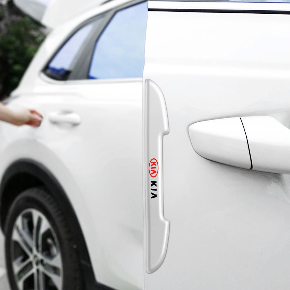 AANI1 4pcs Car Door Edge Protector Stickers Anti Collision Strips For Kia Rio Picanto Sportage Niro Morning Ceed ProCeed Optima Seltos