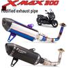 Выхлопная система для мотоцикла/скутера XMAX300 – Передняя часть из нержавеющей стали, задняя часть Yoshimura Akrapovič SC